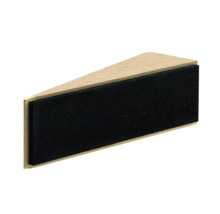 Butoir de porte en bois avec protection anti-dérapante en feutre
