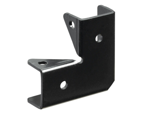 Eckverbinder aus Metall mit Löchern für Schrauben