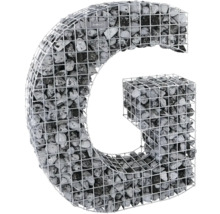 Forme de grille bellissa gabion lettre G 77,5 x 21 x 100 cm