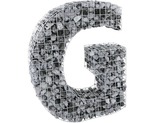 Forme de grille bellissa gabion lettre G 77,5 x 21 x 100 cm