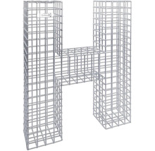 Gabion en forme de la lettre H en fil métallique