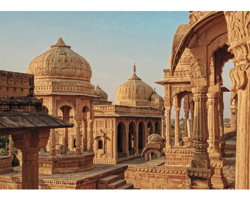 Papier peint panoramique intissé 363517 Indian Style graphique marron 7 pces 371 x 265 cm