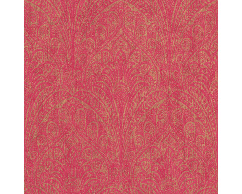 Papier peint intissé 746365 Indian Style Paisley rose vif Papier peint à motif floral