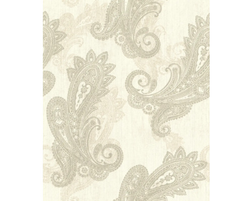 Papier peint intissé 746419 Indian Style Paisley taupe Papier peint à motif cachemire