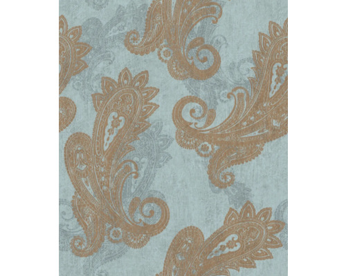 Papier peint intissé 746440 Indian Style Paisley bleu