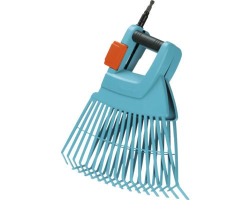 Râteau de jardin en plastique avec largeur réglable pour travaux de feuilles