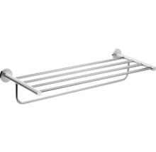 Porte-serviettes avec étagère pour la salle de bain
