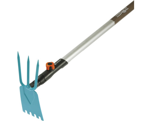 Gardena Fächerbesen und Kleingrubber mit Stiel
