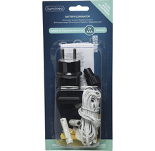 Kit d''éliminateur de piles avec alimentation, factices de piles et câble