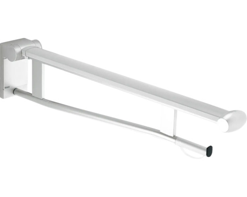 Barre d'appui KEUCO PLAN Care pivotante chrome/blanc brillant 34903013751 Barre d''appui rabattable pour salle de bain
