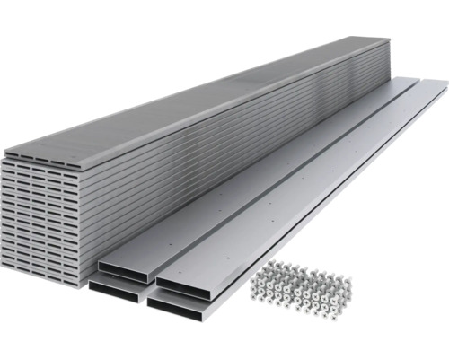 Aluminium Terrassenunterkonstruktion inklusive Zubehör