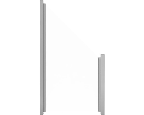 Élément de finition GroJa Belfort sans poteaux 90 x 180/90 cm transparent Habillage de niche pour salle de bains
