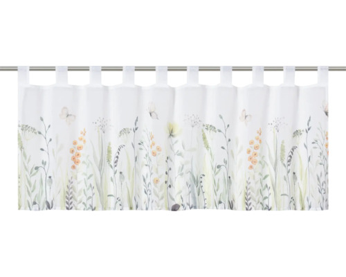 Brise-bise avec boucles Summer blanc 135x45 cm