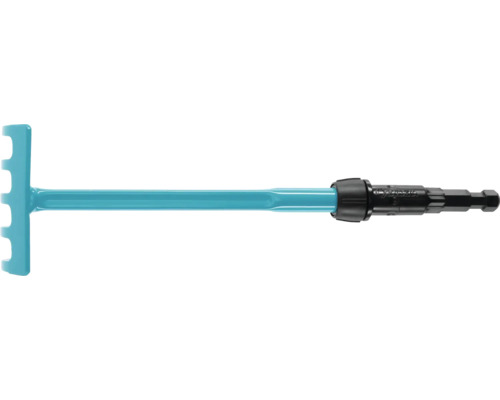 Gartenrechen mit Anschlussstück für Gartenschlauch