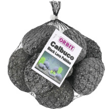 Galets de lave noire Orbit Calbuco en filet pour aquariums
