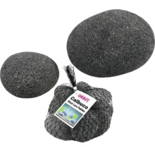 Pierres de lave Orbit Calbuco, pierres de lave noires en emballage filet