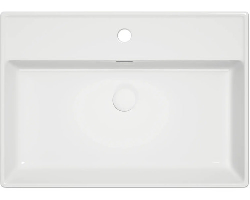 Rechteckiges Keramik Waschbecken von oben