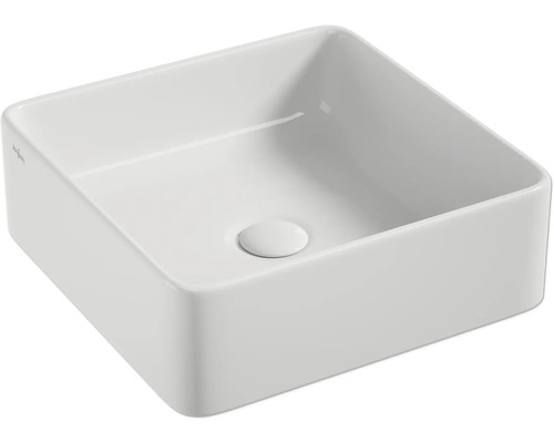 Lavabo à poser Jungborn THREE 37 x 37 cm blanc brillant