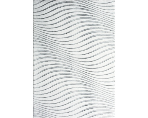 Tapis Cutout Wave argent 160x230 cm