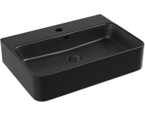 Lavabo standard Lavabo à poser Jungborn THREE 60 x 42 cm noir mat