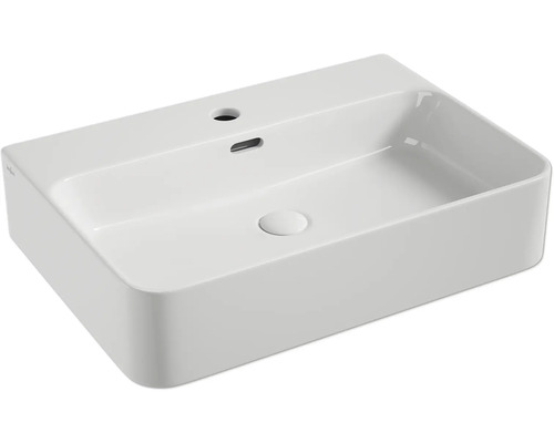 Lavabo standard Lavabo à poser Jungborn THREE 60 x 42 cm blanc brillant