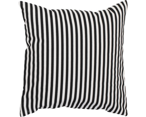 Dekokissen 40x40 cm schwarz-weiss gestreift Dekokissen 40x40 cm schwarz-weiss gestreift