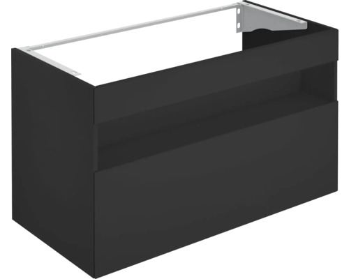 Waschbeckenunterschrank KEUCO Stageline 100x62.5x49 cm vulkanit inkl. LED-Beleuchtung