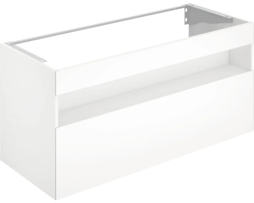 Waschbeckenunterschrank KEUCO Stageline 120x62.5x49 cm weiss inkl. LED-Beleuchtung