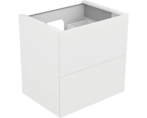 Waschbeckenunterschrank KEUCO Edition 11 70x70x53.5 cm weiss inkl. LED-Beleuchtung Weißer Waschtischunterschrank mit zwei Schubladen