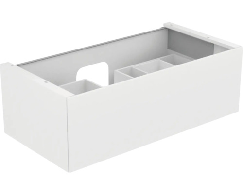 Waschbeckenunterschrank KEUCO Edition 11 105x35x53.5 cm weiss inkl. LED-Beleuchtung Waschtischunterschrank mit Fächern