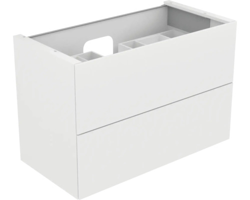 Meuble sous lavabo KEUCO Edition 11 105x70x53.5 cm blanc y compris éclairage LED