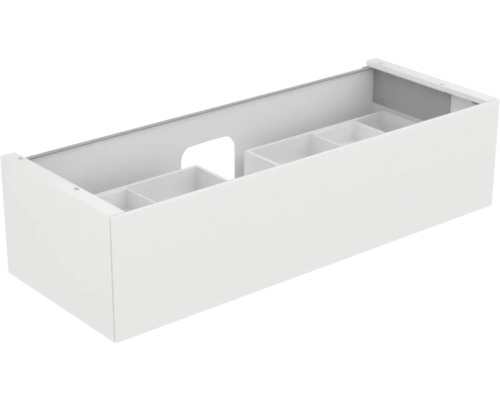 Waschbeckenunterschrank KEUCO Edition 11 140x35x53.5 cm weiss Weißer Waschtischunterschrank mit Fächern für das Badezimmer