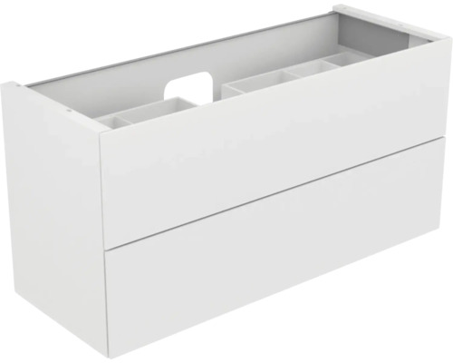 Waschbeckenunterschrank KEUCO Edition 11 140x70x53.5 cm weiss Waschtischunterschrank mit zwei Schubladen für das Badezimmer