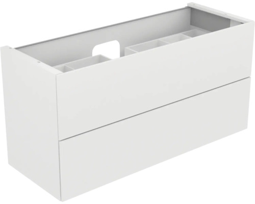 Meuble sous lavabo KEUCO Edition 11 140x70x53.5 cm blanc y compris éclairage LED