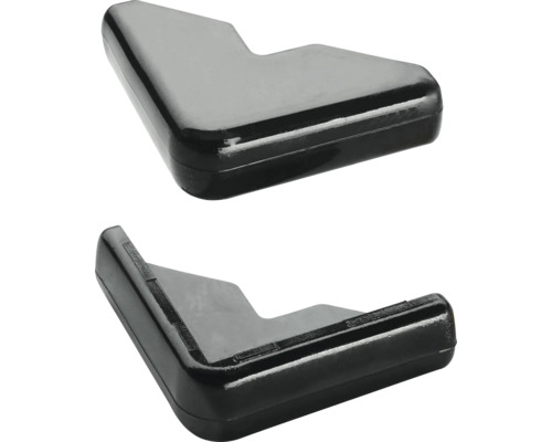 Deux protections d''angle noires