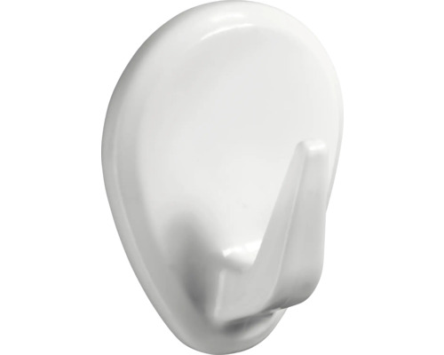 Crochet adhésif 30 x 38 x 22 mm plastique blanc 10 pièces Crochet adhésif blanc pour montage mural