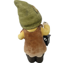 Gartenfigur Zwerg mit Laterne von hinten
