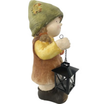 Gartenfigur Mädchen mit Laterne