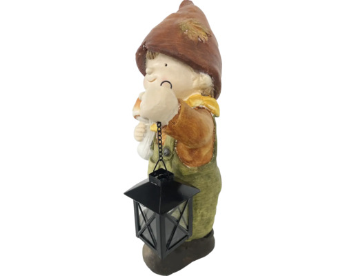 Gartenfigur Junge mit Laterne