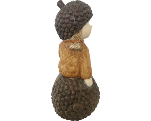 Dekorative Eichel-Mädchenfigur aus Kunstharz
