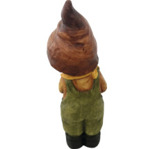 Gartenzwerg Figur mit Overall und Mütze