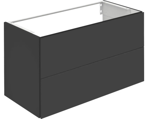 Meuble sous lavabo KEUCO X-Line 100x60.5x49 cm roche volcanique Meuble sous-lavabo avec deux tiroirs