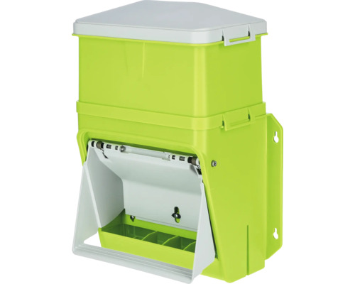 Distributeur automatique de nourriture KERBL SmartCoop support d'extension pour nourriture pour oiseaux env. 7.5 kg 10 l