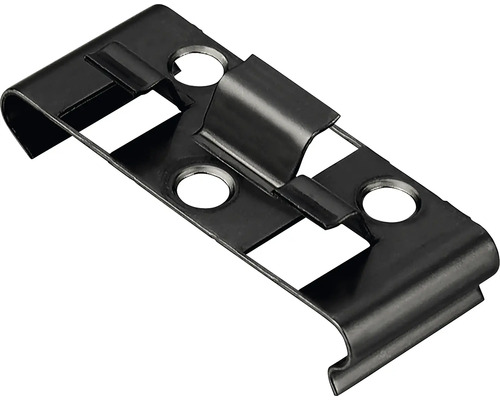 Pack de clips de montage Konsta en acier inoxydable noir = 25 pièces-0