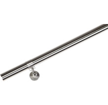 Main courante en acier inoxydable avec support pour escaliers