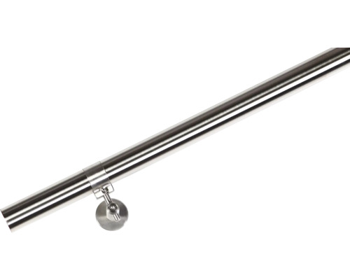 Main courante en acier inoxydable avec support pour escaliers