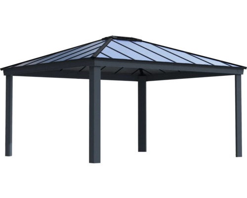Pavillon avec toit et piliers de support