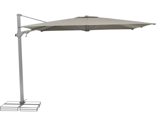 Parasol déporté de forme carrée pour l''extérieur