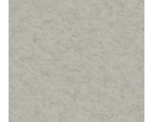 Papier peint intissé 39118-3 Metropolitan Stories 3 géométrique gris Motif géométrique pour décoration murale