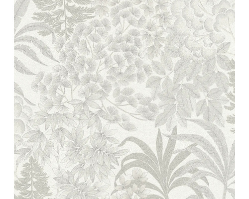 Papier peint intissé 39128-2 Metropolitan Stories 3 floral gris Papier peint à motif de plantes